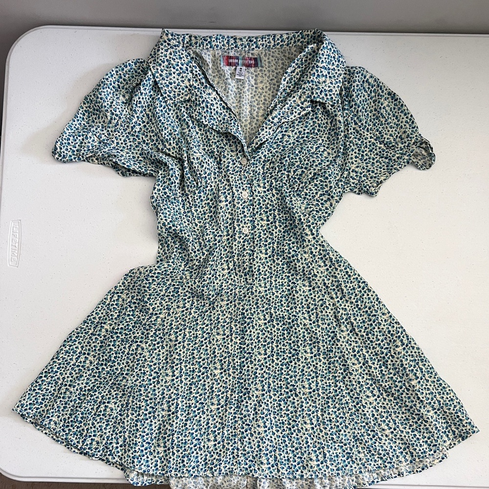Urban Outfitters Crowley Collared Floral Mini Dress